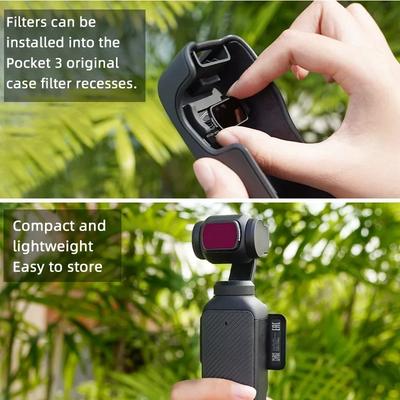 BRDRC ND 8 16 Lens Filters for DJI OSMO Pocket 3 UV CPL Neutral Density Filters Optical Glass Handheld Gimbal Camera Accessories