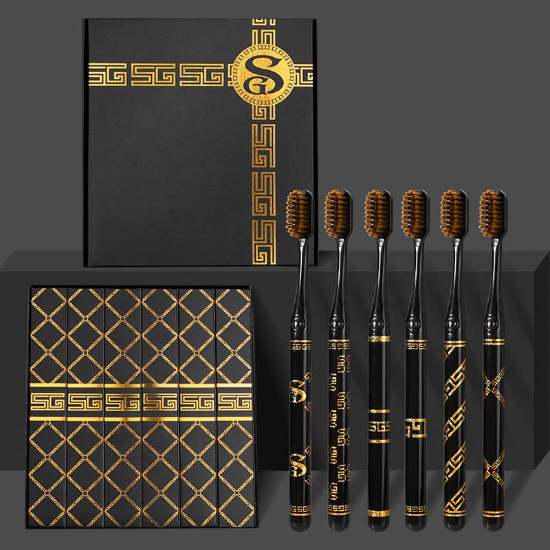 

Роскошная зубная щетка с мягкой щетиной, широкой головкой и защитным чехлом - Водонепроницаемая и портативная для взрослых