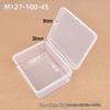 Translucent Rectangular PP Plastic Box with Lid for Small Parts - M12710045