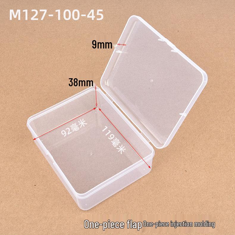 Translucent Rectangular PP Plastic Box with Lid for Small Parts - M12710045