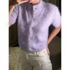 Pulls en laine à col roulé pour femme Amples Décontractés Manches Courtes Surdimensionnés Rétro Pulls Pullovers Automne Hiver Cardigan Tricoté