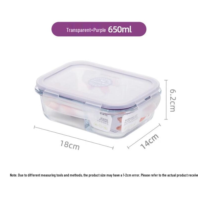 Chahua 650ml Microwave-Safe Glass Food Container