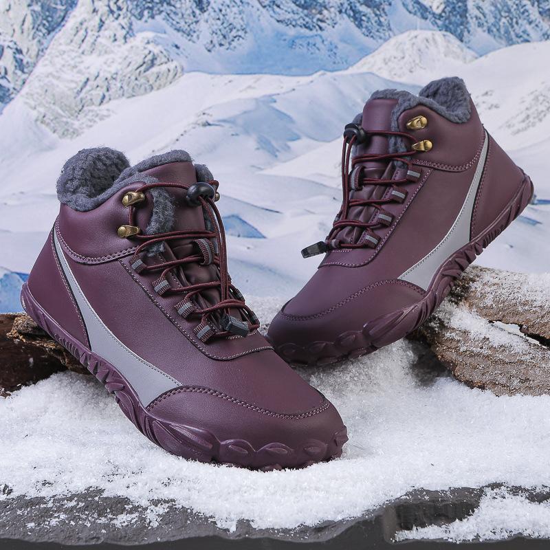 

2025 new couple cotton shoes comfortable warm cotton boots men s and women s piled thickened snow boots men s and women s mountaineering shoes 35