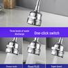 Universal Rotating Kitchen Faucet Extender with Water Saver and Anti-Splash Aerator