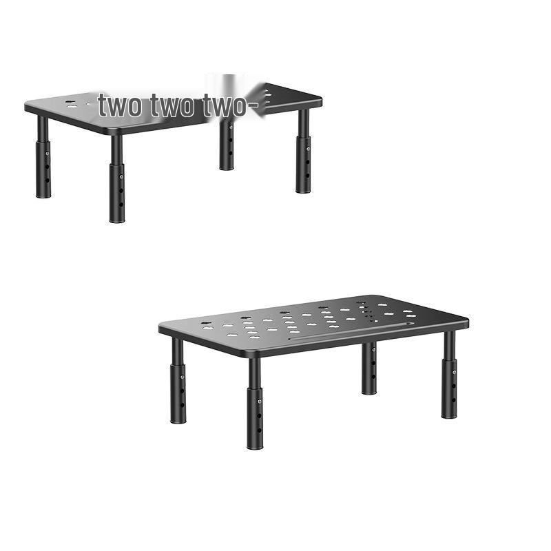 Miling 3-Level Adjustable Monitor Stand with Storage