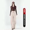 Scimitar pants women's new high-waisted sweatpants wide-leg banana pants straight-leg pants autumn and winter velvet sports pants