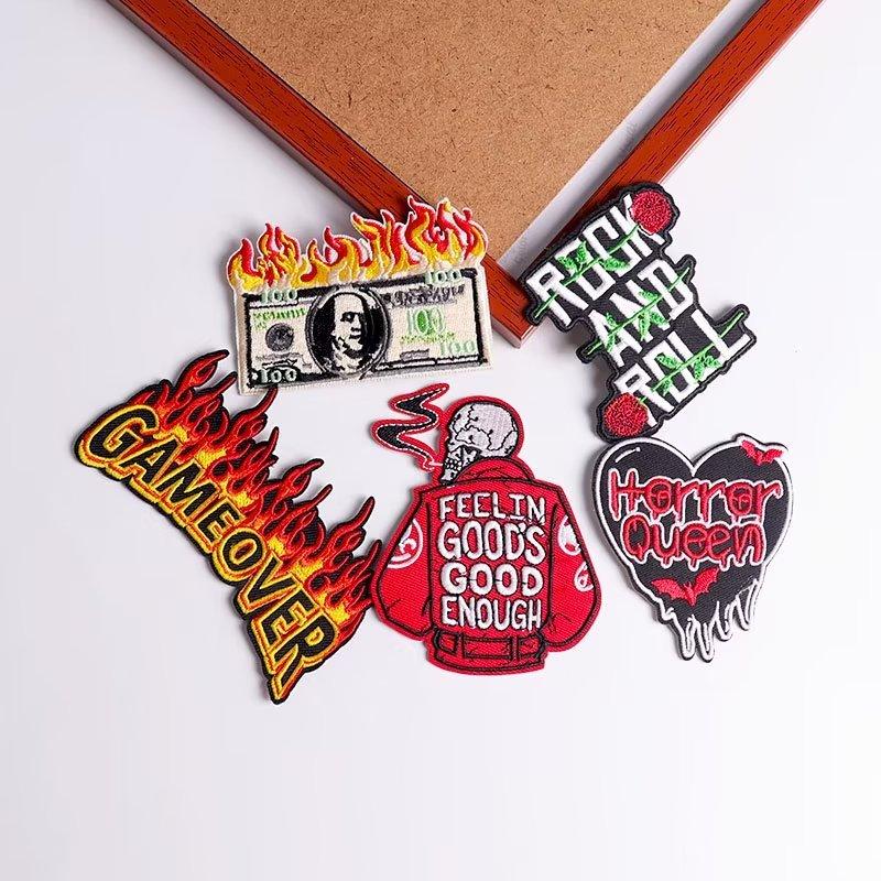 

5 шт./упак. плавкая нашивка с вышивкой, утюговые заплатки для одежды, термоклеевые заплатки для курток, джинсов, рюкзак, гладильная заплатка для шитья