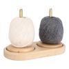 1pc Double Wood Spool Holder, Yarns Spinding Winder, Perfect Gift DIY Weaving Tool for Knitting Crochet Yarn Thread Art Project