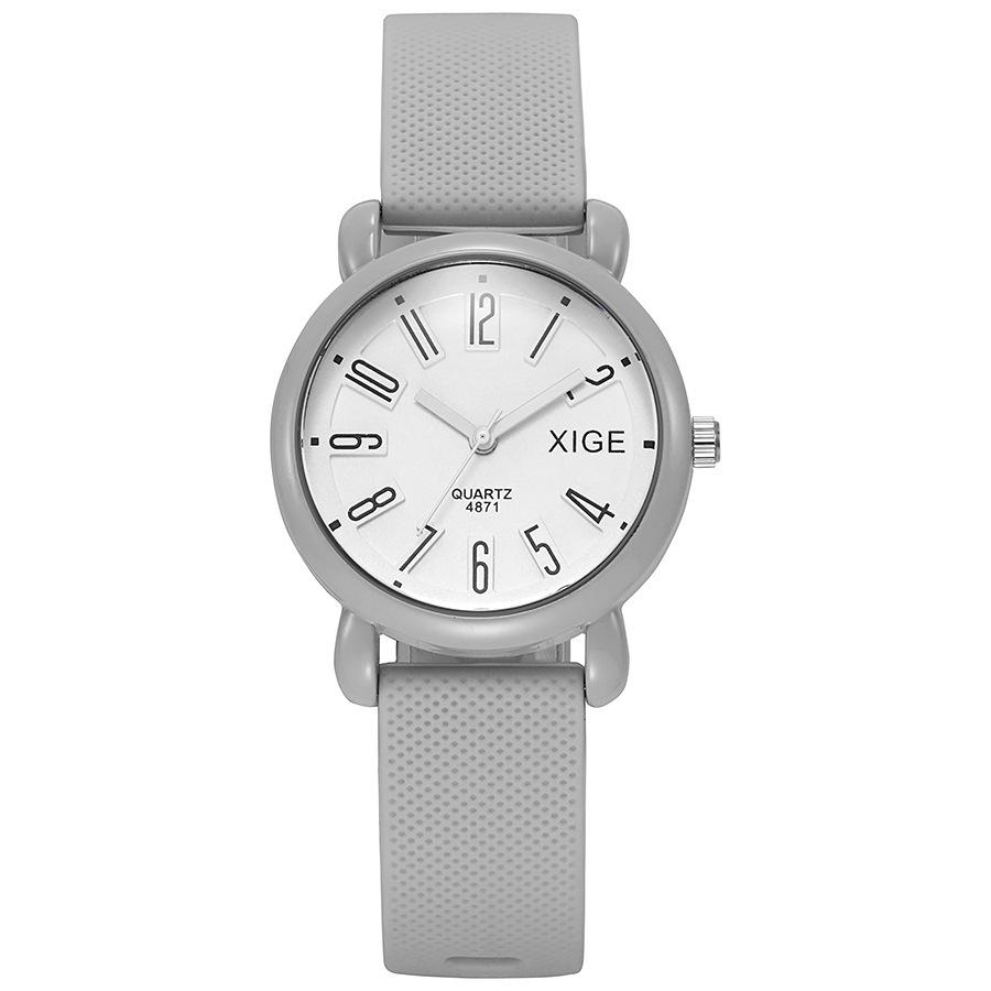 Candy Color Silicone Strap Waterproof Women'S Watch Student Watch Dopamine Color Matching Quartz Watch