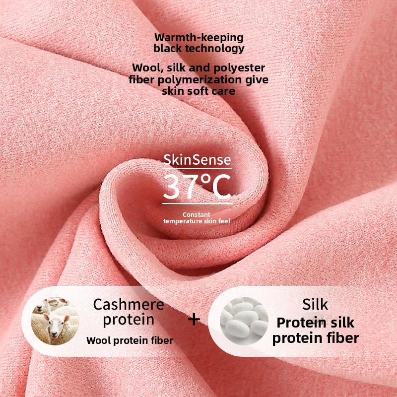 Children's Wool and Silk Thermal Underwear Set Boys and Girls Autumn Clothes and Pants German Baby Winter Double-Sided Fleece Pajamas