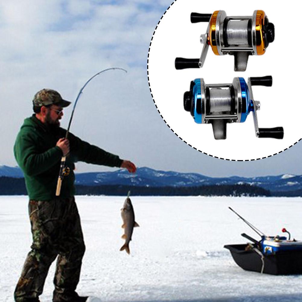 Mini Fishing Reel Winter Fishing Double Rocker Arm Metal Special Fishing Line Reel Ice Fishing Reel Left And Right Hand Reels