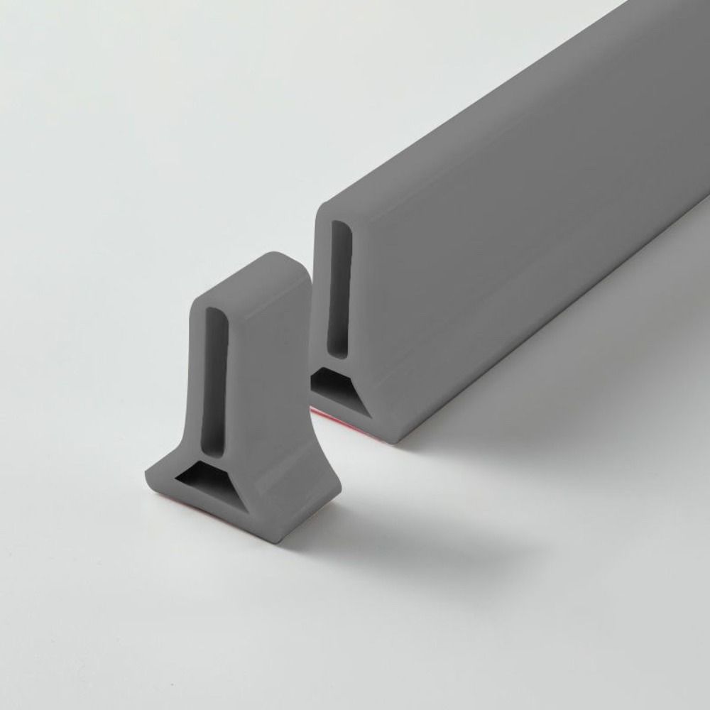 

Free Tailoring Shower Barrier Water Stopper Self-adhesive Door Bottom Sealing Strip Wash Basin 3cm серый