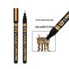 Wide Collection 843 Chrome Reflective Pen: Silver Plated Marker for DIY & Gundam Models.