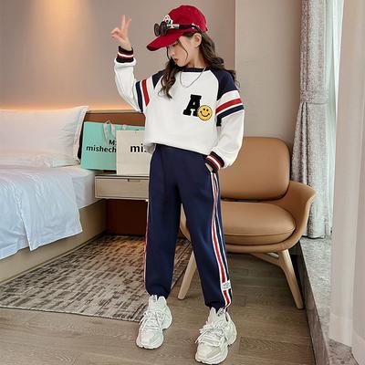 Girls' Spring Suits Children's Sports Clothes Big Children's Spring and Autumn Two-piece Suit