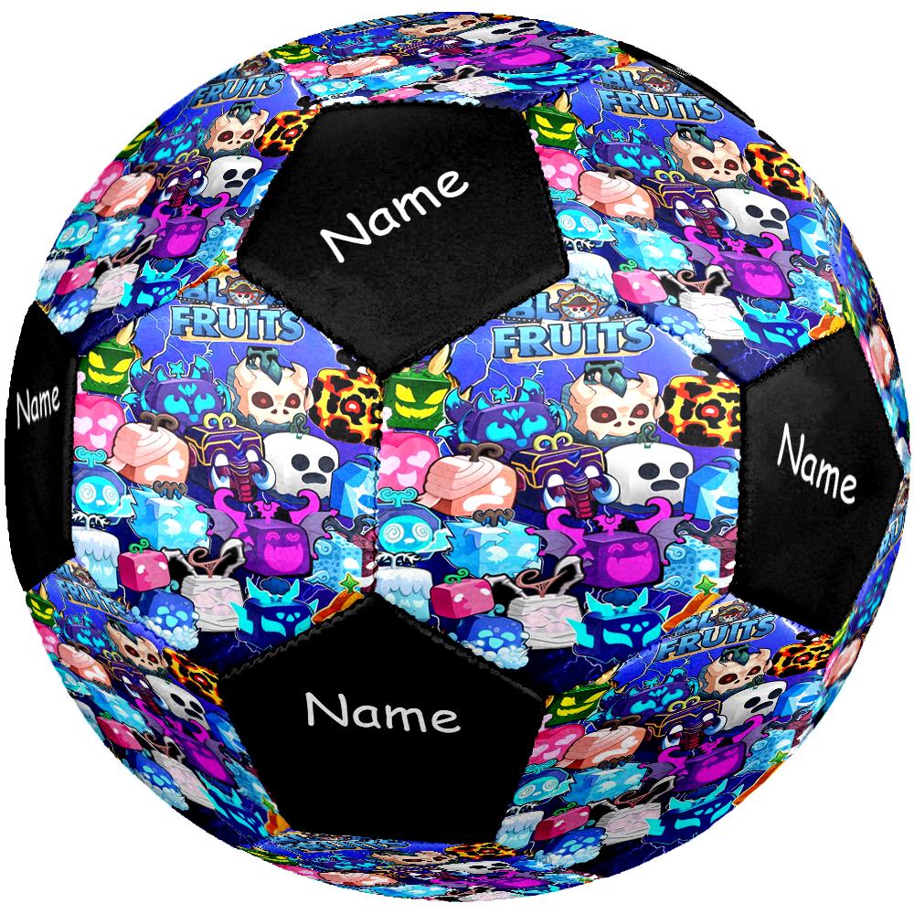 Custom Name Blox Fruits Theme Size 5 Soccer Ball, Suitable for Both Indoor and Outdoor Matches, a Gift Suitable for Everyone.