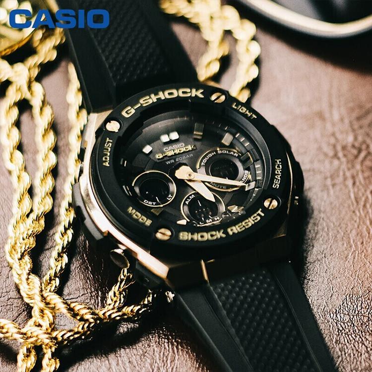 CASIO Men G-STEEL Series Black Watch GST-S300G-1A9 GST-S300G-1A9