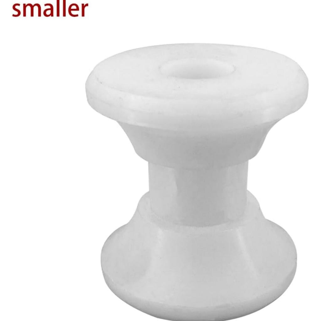 ISURE MARINE 18mm Water White Bow Anchor Roller Replacement Wheels Bow Roller Plastic Pulley for Marines Boats Yachts