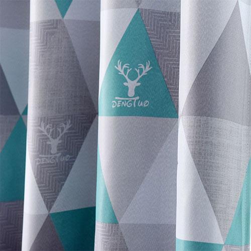 1PC LOZUJOJU 70-80% Blackout Curtains Nordic Style Diamond Patterned Curtains for Bedroom Living Room Balcony Window for Home Decor