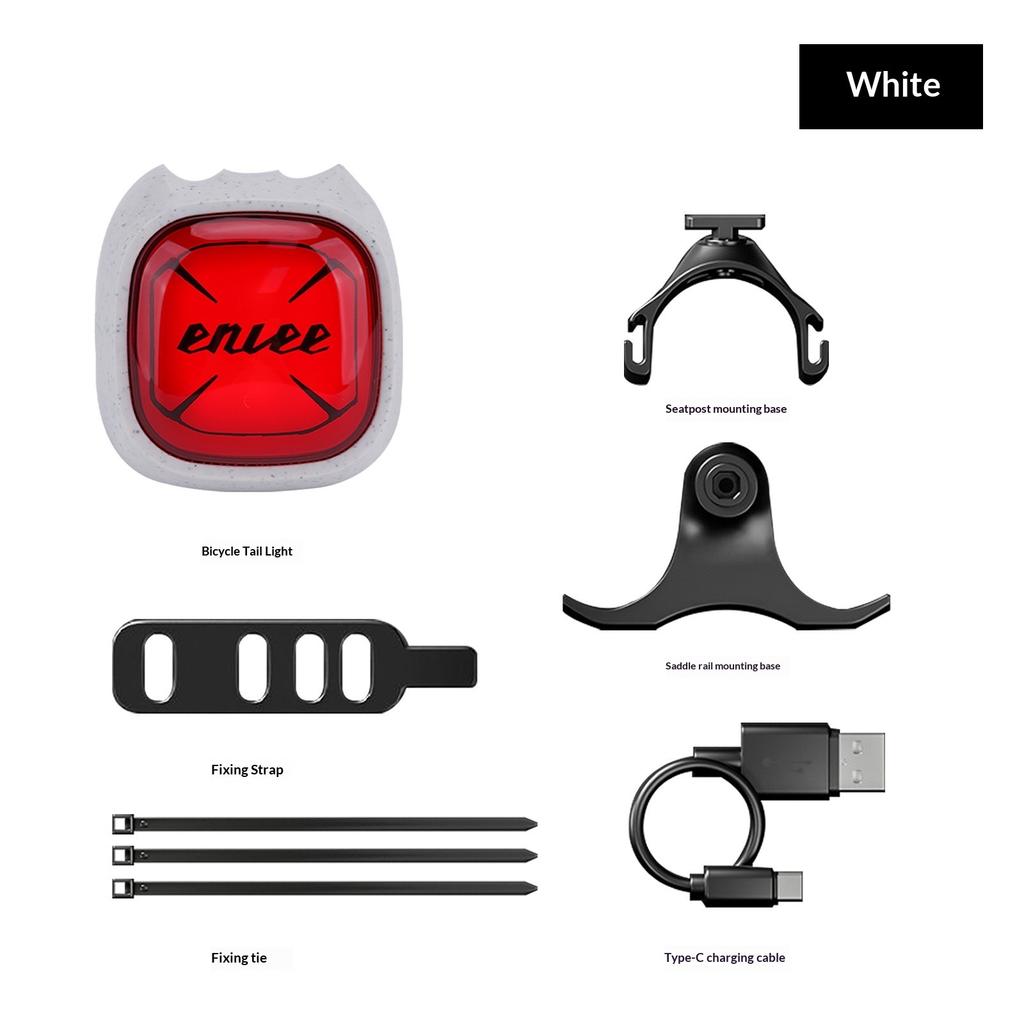 ENLEE Bicycle Expression Sensor Tail Light Road Bike Night Riding Creative Warning Light
