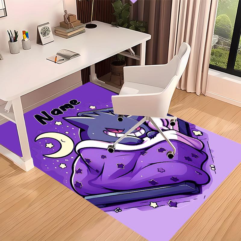 Custom Personalization Pokémon Print Area Rug - Soft, Washable Non-Slip Indoor Mat,Living Room,Home&Office Decorative Rug
