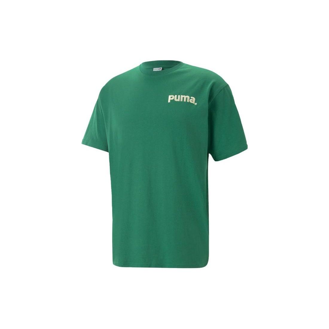 PUMA Casual T-Shirt  Green  Men s 622536-37 S
