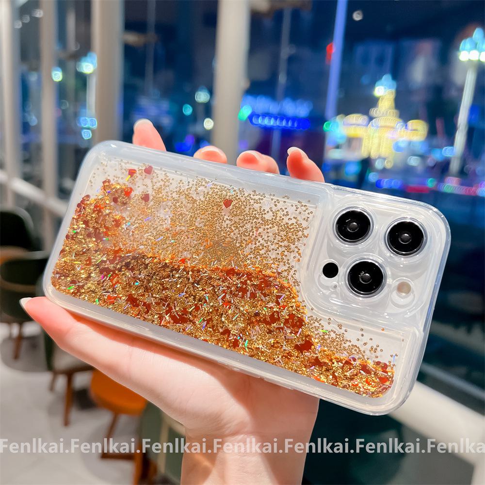 

Стильный золотисто-красный чехол OPPO Quicksand для телефона RENO11/Find x6pro/reno10/RENO9. OPPO RENO5PRO