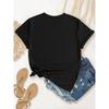 European size Women's Fashion Creative Print T-Shirt, Four Seasons Women's Fashion, Simple, Casual, Comfortable, Popular, Soft