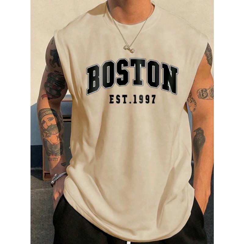 Men's Sleeveless T Shirt Minimalist Tank Top Suitable For Summer Outdoor Street Basketball Jersey Sports Men's Man Clothing Tees