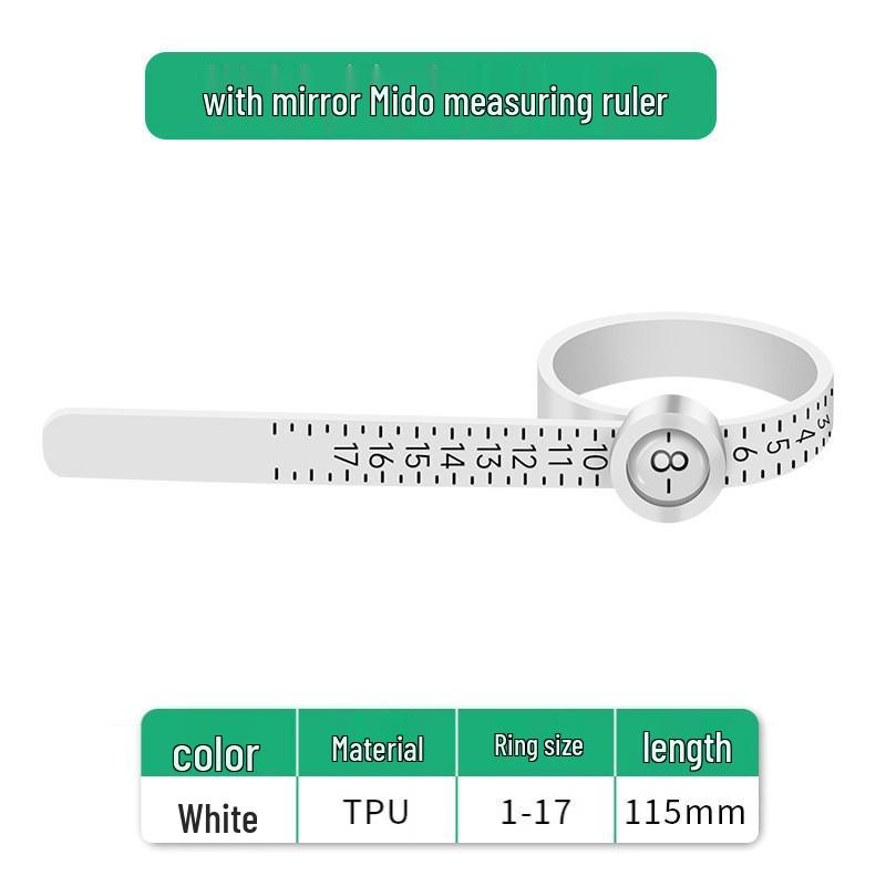 Riglă de măsurare a degetelor & Inel cu lupă pentru măsurarea degetelor - Mărimi Hong Kong, Instrument portabil