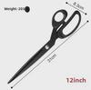 12-Inch Professional Tailor Scissors: Sharp Stainless Steel Cloth Scissors for Household Use