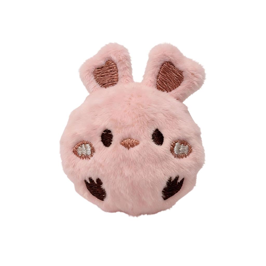 Peluche a forma di palla spinosa con denti, giocattolo elastico in peluche