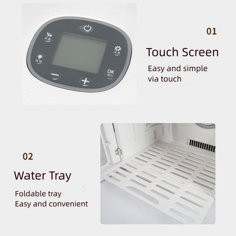 Ultimate Safe Quiet Pet Hair Dryer with Smart Temperature Control Auto Dryer Box for Cats and Small Dogs