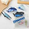 Pinces à Cheveux Griffe Animal Marin Mignon Série Océanique Résine Pinces à Cheveux Antidérapantes Baleine Dauphin Requin Mâchoire Barrettes pour Cheveux Épais Fins Accessoires de Cheveux Plage