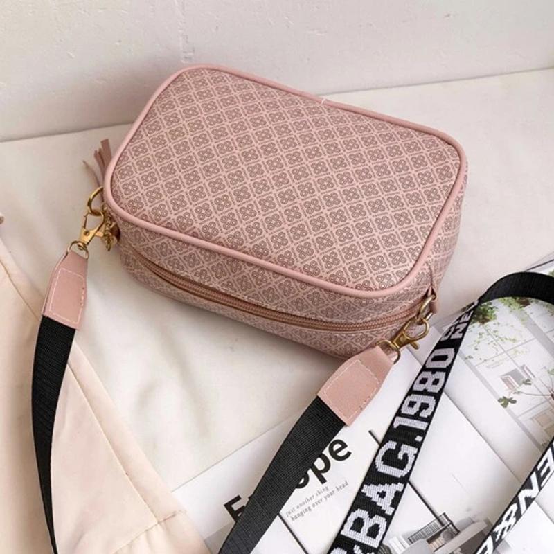 Yogodlns Мода Печать Квадратная сумка для женщин PU Кожа Плечо ...