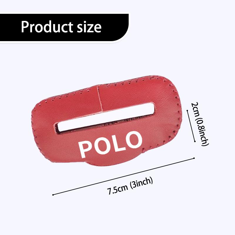 Leather Car Seat Belt Buckle Clip HDHA4 Anti-Scratch Protector Auto Accessories For Volkswagen VW Golf Polo 4 5 6 Passat B5 B6 B7 CC