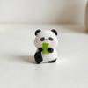 2 Stück Mini-Panda-Figuren Niedliche Harz-Panda-Statuen DIY Miniatur-Panda-Kuchenaufsätze für Feengarten Mikro-Moos-Landschaft Büro Heim Schreibtisch Dekoration