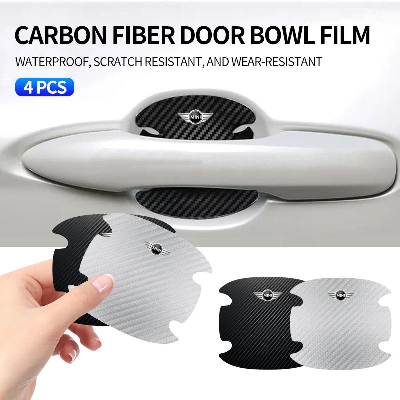 Anti-scratch Car Door Bowl Stickers Protective Accessories For Mini Cooper JCW Works F54 F55 F56 F57 F60 R50 R52 R53 R55 R56 R57 LL45