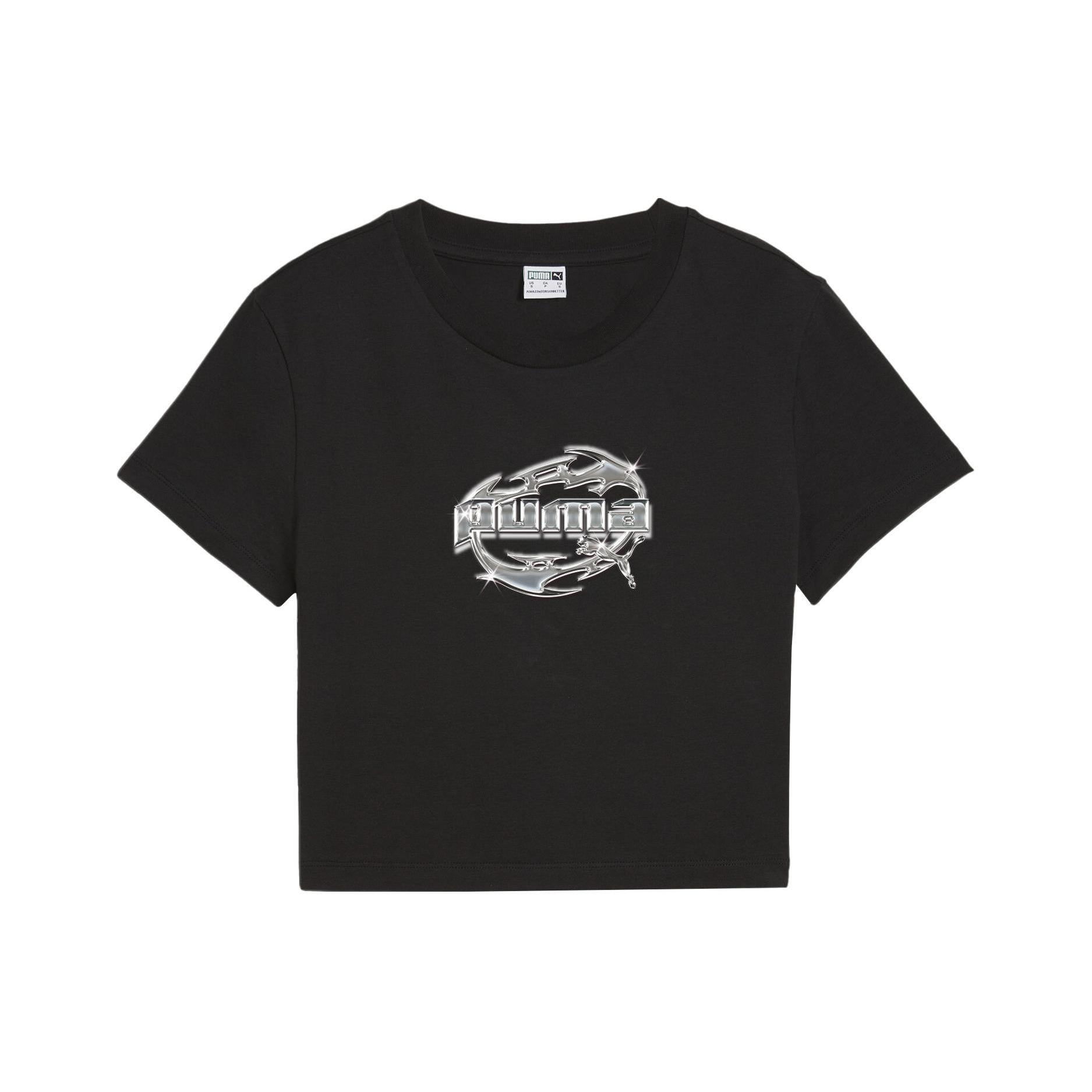 

New PUMA Regular T Shirt Women s Black 629403-01 M