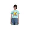 Vans X Spongebob Squarepants Fun Cartoon Print Checkered Short Sleeve T-Shirt Women Tops Blue VN0A5I3AYZM