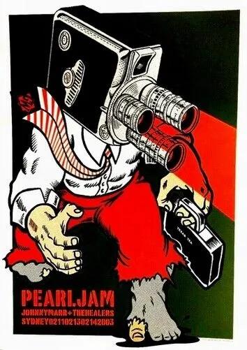 Pearl Jam Poster - 2003 Aust Tour Sydney - High Gloss - Photo Quality Insert