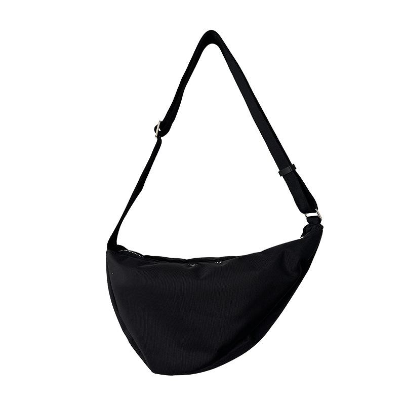 2024 New Summer Simple Crossbody Dumpling Bag, Trendy Versatile Nylon Fabric Bag, Student Casual Shoulder Bag