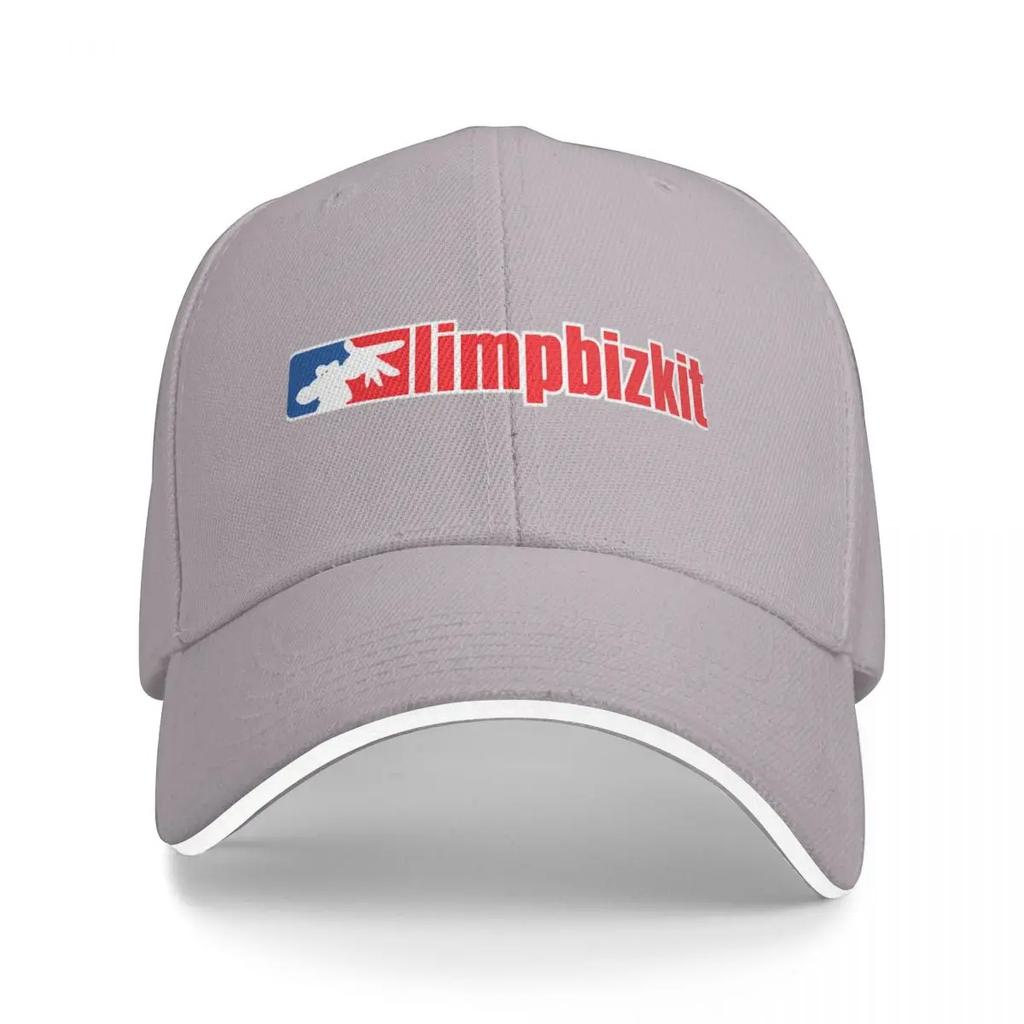 Limp Bizkit Rapcore Beyzbol Şapkası - Erkek, kadın ve çocuklar için gündelik unisex şapka - Kırmızı/beyaz/mavi süslemeli siyah