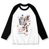 spring autumn oversized t-shirts youth harajuku cute cartoon print T Shirt Women Pullover tshirt long sleeve y2k Tops streetwear