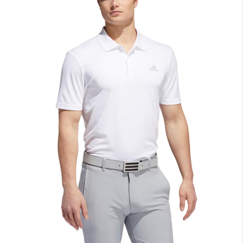 adidas Sport Casual Fashion Golf Polo Shirt Men Tops White CY5405