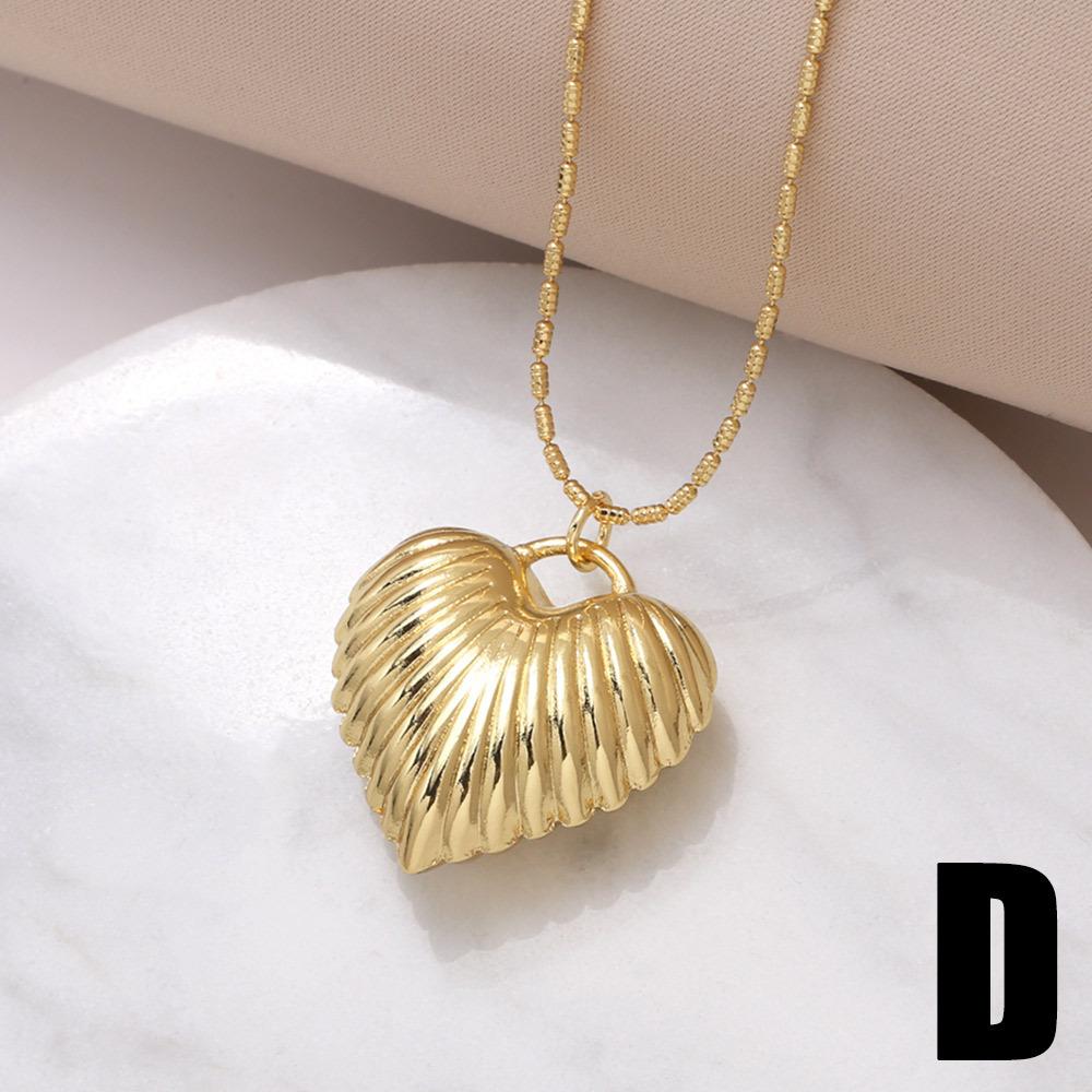 Stainless Steel Jewelry Heart Pendant Necklace for Women Trendy  Choker Collar Neck Accessories Fashion Maxi Jewelry