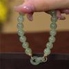 Ins Style  Creative Lucky Beads Bracelet Vintage Light Luxury Handmade Bangle For Women'S Girls Wrist Chain Jewelry Gift