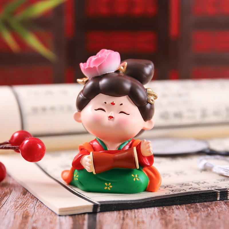 Chinese Desktop Decoration Home Decoration Tang Dynasty Lady Decoration Cute Ornaments