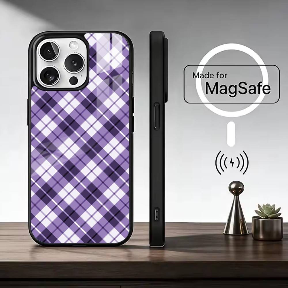 C-Clan Stewart Dress Tartan Phone Case For iPhone17,16,15,14,13,12,11 Plus,Pro Max Magnetic For Magsafe Wireless Charging