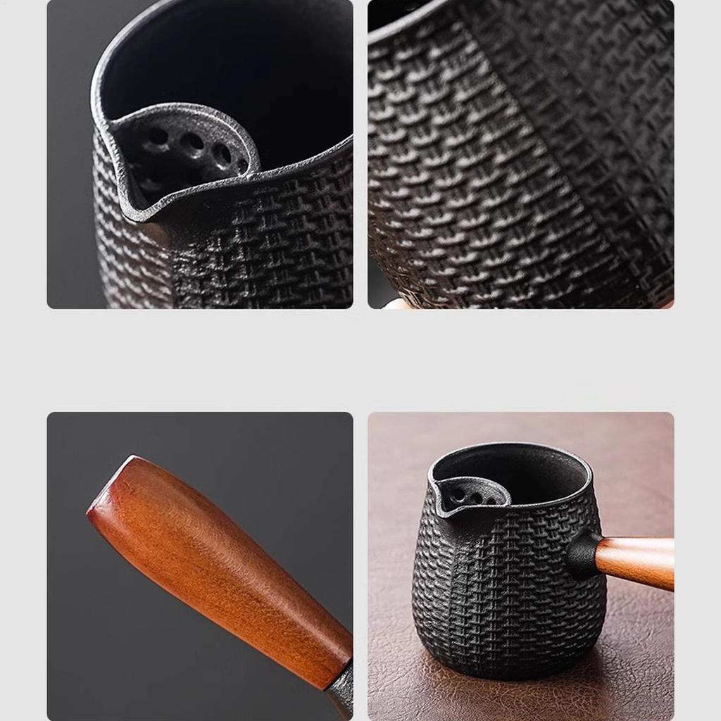 600ml Cast Iron Teapot Tea Kettle Charcoal Stove Tea Pot Carbon Kettle Roast Furnace Water Kettle Charcoal Stove Tea Pot