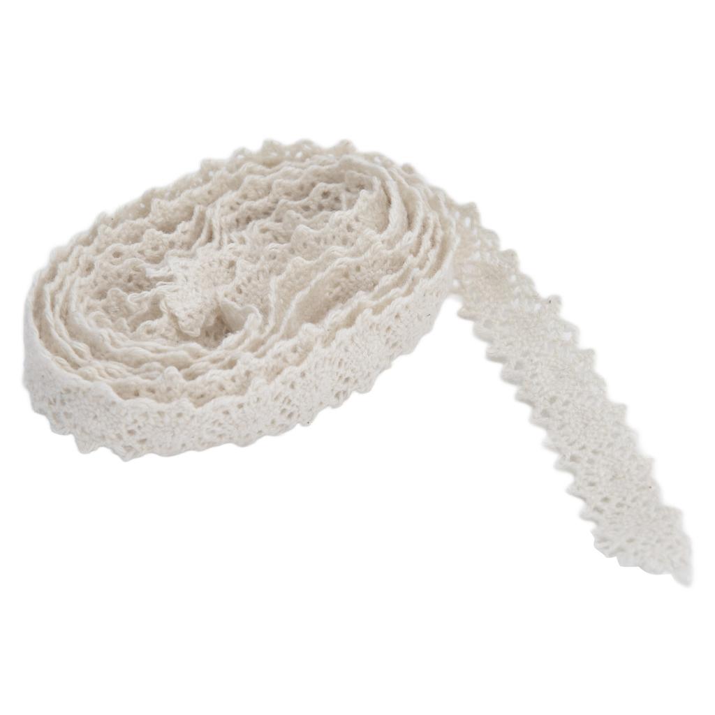Spitzenband 20 Yards 1,1 cm Breite Weiche Bequeme Exquisite Spitze für Vorhang Kleidung Tischdecke Geschenkdekoration
